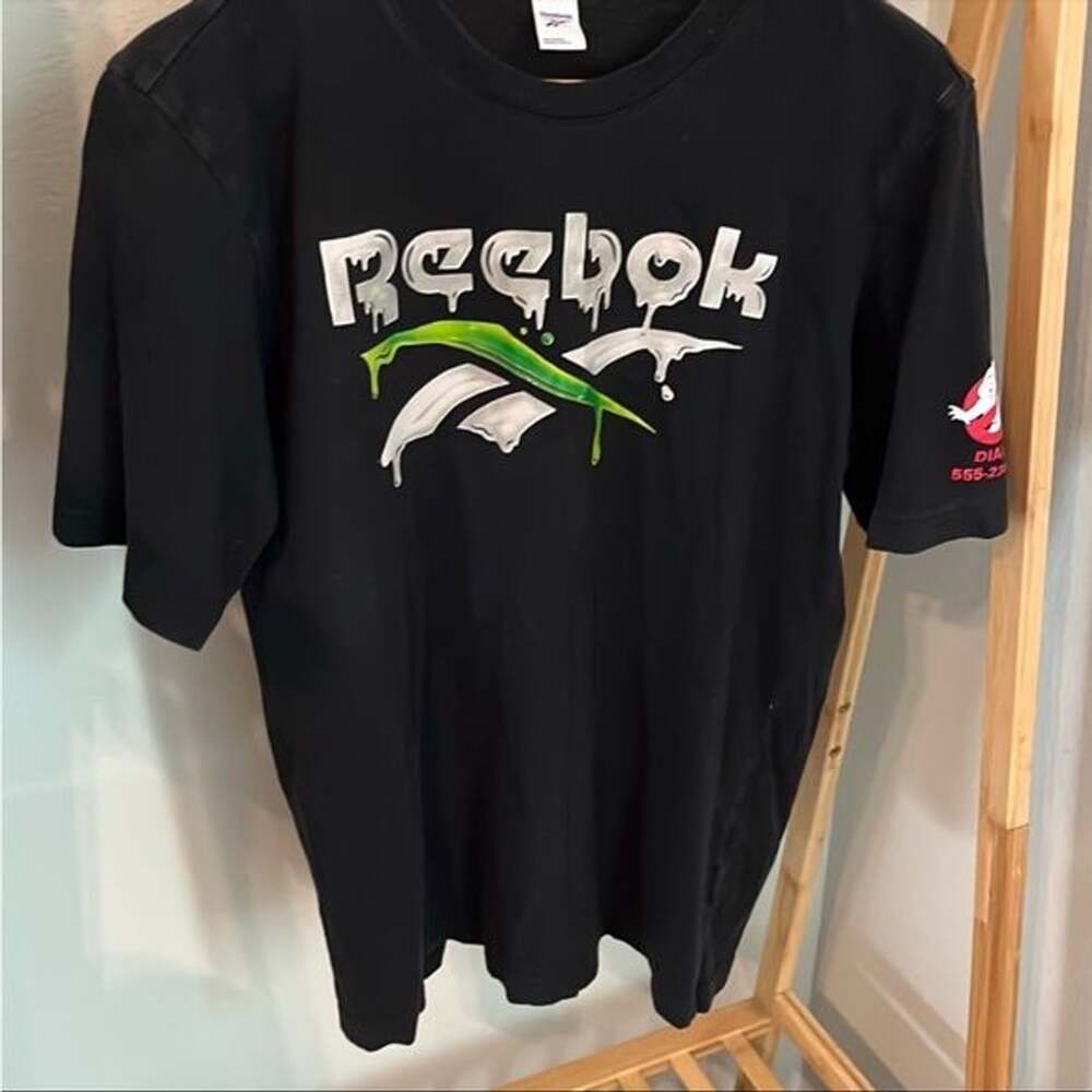 Vintage Ghostbusters Original Top Halloween Reebok T Shirt Men size S